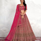 New Semi Stitiched Netted Lehenga Choli