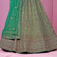 New Semi Stitiched Netted Lehenga Choli