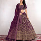 New Semi Stitiched Netted Lehenga Choli