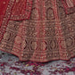 New Semi Stitiched Velvet Bridal Lehenga Choli