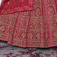 New Semi Stitiched Velvet Bridal Lehenga Choli