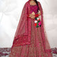 New Semi Stitiched Netted Lehenga Choli