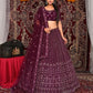 New Semi Stitiched Netted Lehenga Choli