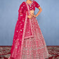 New Semi Stitiched Netted Lehenga Choli