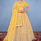 New Semi Stitiched Netted Lehenga Choli