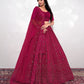 New Semi Stitiched Netted Lehenga Choli