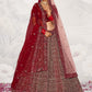 New Semi Stitiched Netted Lehenga Choli