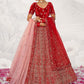 New Semi Stitiched Netted Lehenga Choli