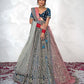 New Semi Stitiched Velvet Bridal Lehenga Choli