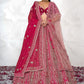 New Semi Stitiched Netted Lehenga Choli