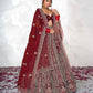 New Semi Stitiched Velvet Bridal Lehenga Choli