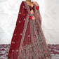 New Semi Stitiched Netted Lehenga Choli