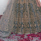 New Semi Stitiched Netted Lehenga Choli