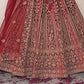 New Semi Stitiched Netted Lehenga Choli