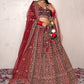 New Semi Stitiched Netted Lehenga Choli