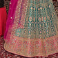 New Semi Stitiched Netted Lehenga Choli