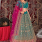 New Semi Stitiched Netted Lehenga Choli