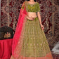 New Semi Stitiched Netted Lehenga Choli