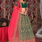 New Semi Stitiched Netted Lehenga Choli