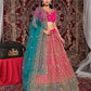 New Semi Stitiched Netted Lehenga Choli