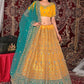 New Semi Stitiched Netted Lehenga Choli