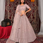 New Semi Stitiched Netted Lehenga Choli