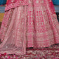 New Semi Stitiched Netted Lehenga Choli