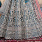 New Semi Stitiched Netted Lehenga Choli