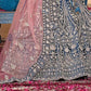 New Semi Stitiched Netted Lehenga Choli