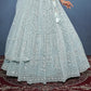 New Semi Stitiched Netted Lehenga Choli