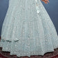 New Semi Stitiched Netted Lehenga Choli