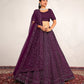 New Semi Stitiched Netted Lehenga Choli