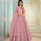 New Semi Stitiched Netted Lehenga Choli