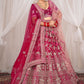 New Semi Stitiched Netted Lehenga Choli