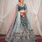 New Semi Stitiched Velvet Bridal Lehenga Choli