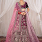 New Semi Stitiched Netted Lehenga Choli