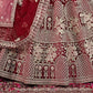 New Semi Stitiched Velvet Bridal Lehenga Choli