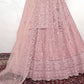 New Semi Stitiched Netted Lehenga Choli