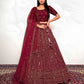 New Semi Stitiched Netted Lehenga Choli