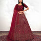 New Semi Stitiched Netted Lehenga Choli