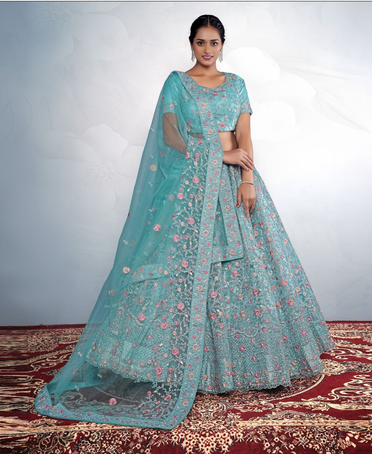 Sudarshan Silks Bollywood Collections Bollywood replica desinger Net  Lehanga Dupatta Net Wit… | Bollywood designer sarees, Online dress  shopping, Bollywood lehenga