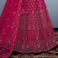 New Semi Stitiched Netted Lehenga Choli