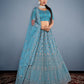 New Semi Stitiched Netted Lehenga Choli