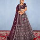 New Semi Stitiched Netted Lehenga Choli