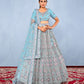 New Semi Stitiched Netted Lehenga Choli