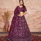 New Semi Stitiched Netted Lehenga Choli