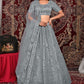 New Semi Stitiched Netted Lehenga Choli