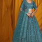 New Semi Stitiched Netted Lehenga Choli