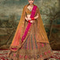 New Semi Stitiched Velvet Bridal Lehenga Choli