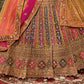 New Semi Stitiched Netted Lehenga Choli